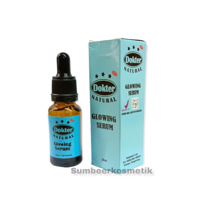 SERUM GLOWING WHITENING DR BIRU 20 ML -DOKTER NATURAL