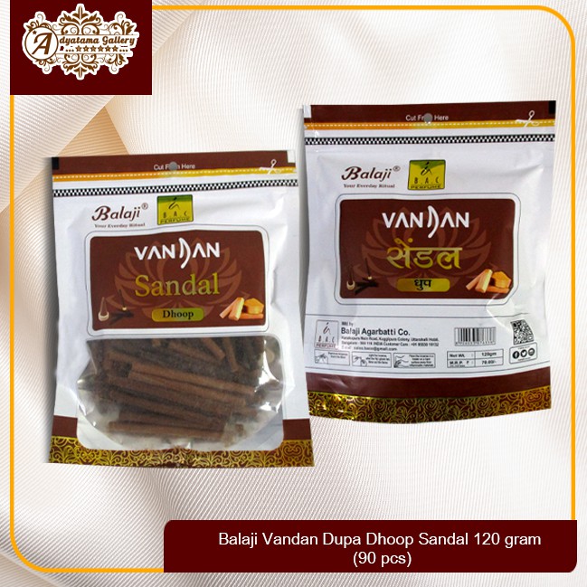 Balaji Vandan Dupa Dhoop Sandal 120 gram (90 pcs)
