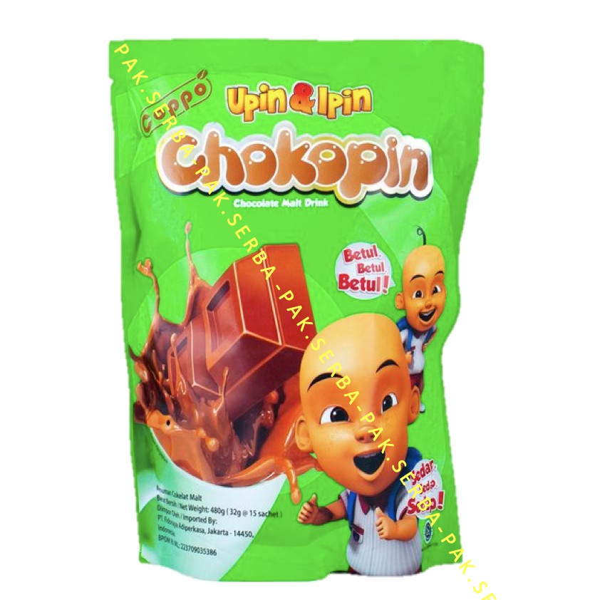 Minuman Coklat Chokopin Chocolate Malt Drink Upin &amp; Ipin (PCS) / Chocopin