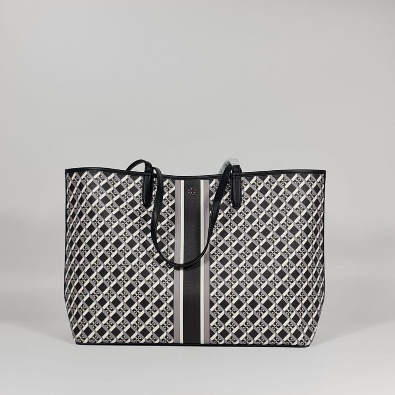 TB GEO LOGO TOTE BLACK 38.5x29x14