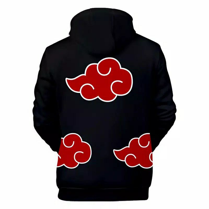 S - XXXXXL(6XL) Jaket NARUTO BIGSIZE Hoodie Anime Naruto Hoodie AKATSUKI ZipHoodie Anime AKATSUKI