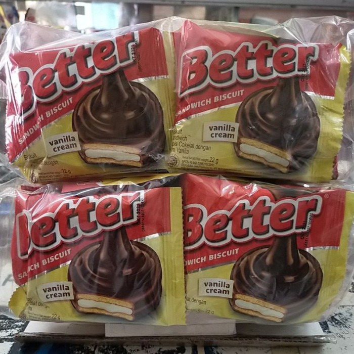 

Better 1pack Biskuit Sandwich Coklat Snack mayora