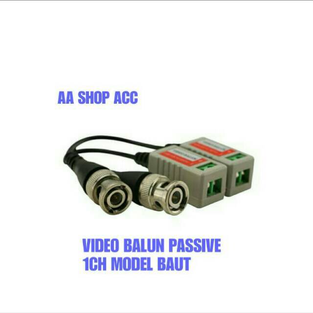 Video Balun CCTV 1CH Pasif Model Baut