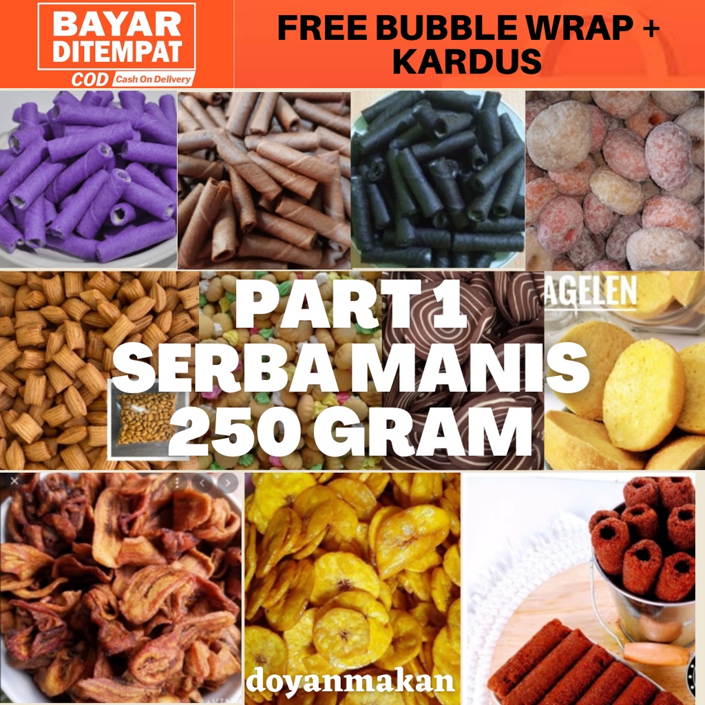 

RESTYS Snack serba 250 gram makanan ringan cemilan khas bandung jajanan enak
