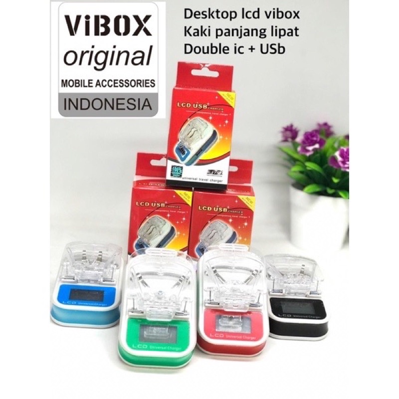 PROMO DT DESKTOP LCD ORIGINAL VIBOX KAKI LIPAT DOUBLE IC