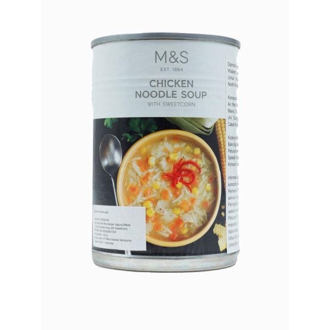 

[COD] M&S FOOD - Makanan Instan Kaleng - Chicken Noodle Soup [COD]
