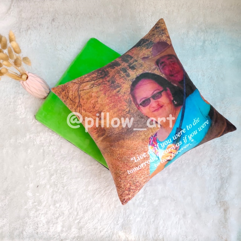 Pillowart - Bantal Custom Foto Fullprint 50 x 50 cm / Hadiah - ART027