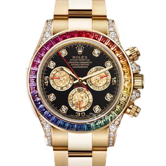 Promo Rolex Daytona Gold Diamond ID 116520 Noob 904L Swiss Eta 1.1 JF AR JH Factory Automatic Rain