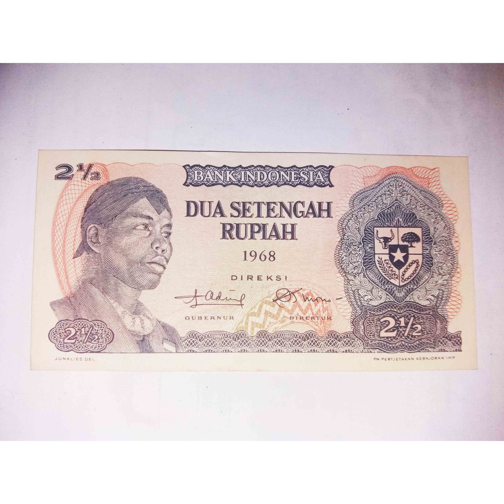 UANG KUNO 2.5 RUPIAH 1968 SUDIRMAN