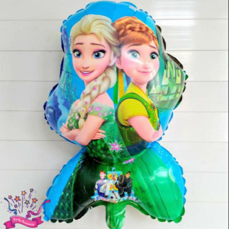 Frozen Elsa & Anna Foil Balon/Balon Foil Frozen/Balon Elsa/Balon Princess