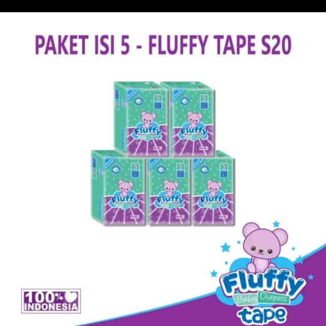 Fluffy New Born - tipe perekat ukuran S100