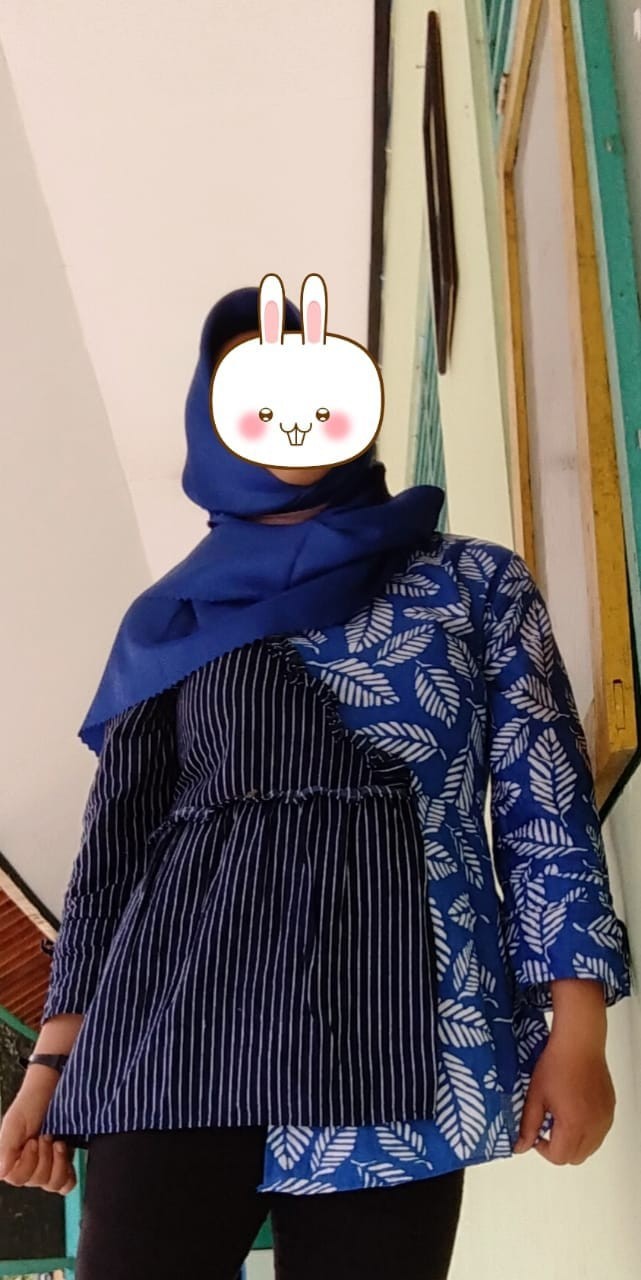 Batik Wanita Asj Sa Hrb026 Kenongo Kemeja Tosca Pendek