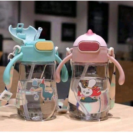 BOTOL MINUM ANAK SELIYA MOTIF DINO GAGANG BPA FREE 500ML 2669