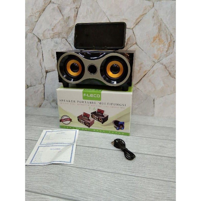 speaker portable bluetooth Fleco F-6 BT/FM Radio /memory/USB super bass/fleco f-6