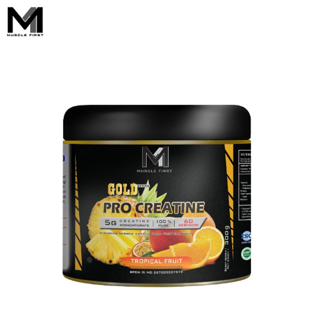 Muscle First Pro Creatine 360 Gram / 60 serving Gold Series BPOM HALAL MUI MuscleFirst M1 NUTRION