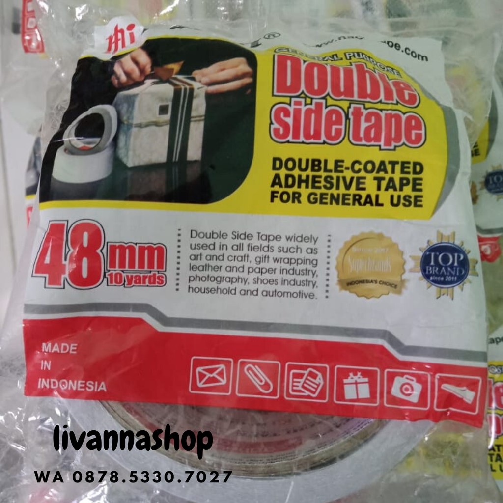 

ISOLASI / PLAKBAN DOUBLE TAPE NACHI 48 MM / SOLATIP BOLAK BALIK NACHI