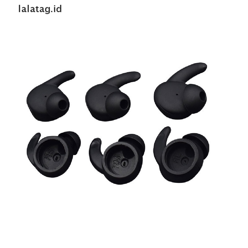 (lalatag) 6pcs / Set Pad / Bantalan Eartips Pengganti Bahan Silikon Untuk Earphone Huawei Honor xSport / AM61