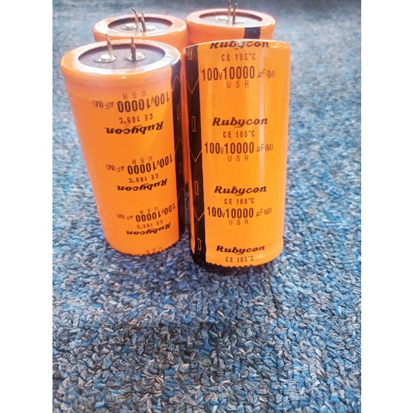 elco Rubicon rubycon 10000uf 100 volt orange