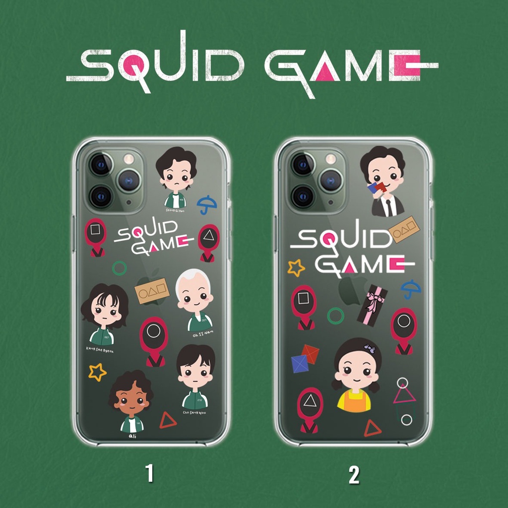 Softcase Lucu SQUID GAME Netflix Casing Hape Iphone Samsung Oppo Xiaomi Vivo Huawei Realme Infinix Note9 Note10 Iphone12