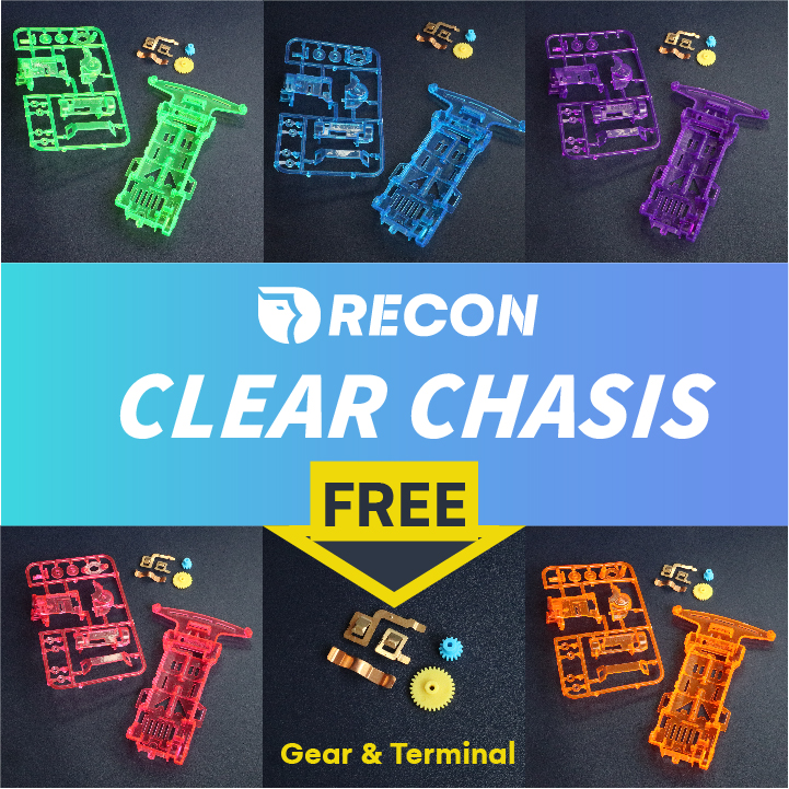 Sasis SUPER1 S1 TAMIYA Chasis Transparan RANGKA Clear