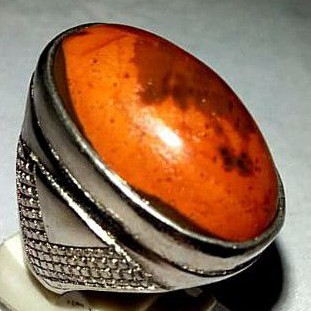 cincin batu akik jesper merah ati ayam