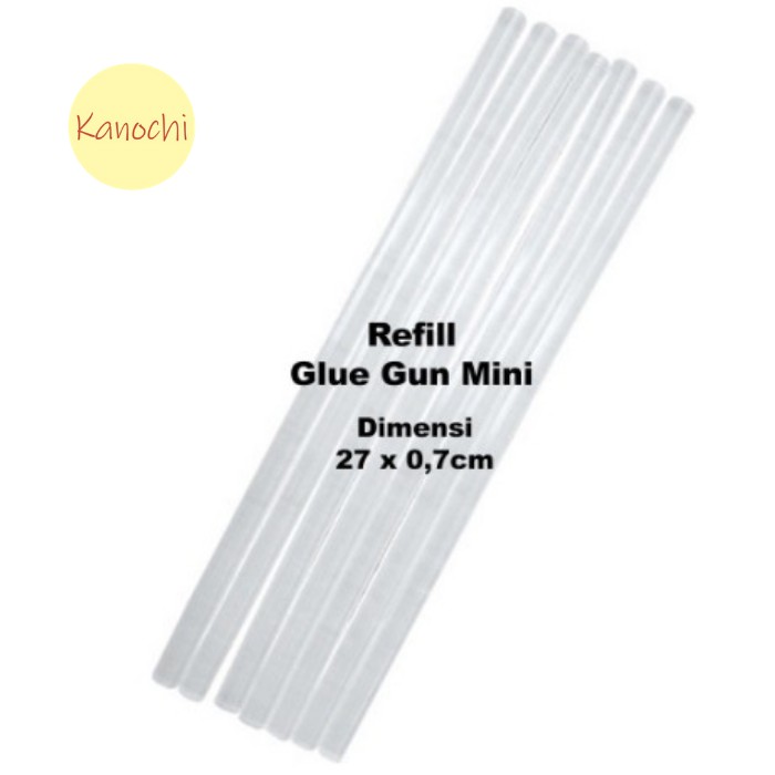 Isi Refill Lem Tembak Glue Gun 27Cm kecil Lilin Putih Bening