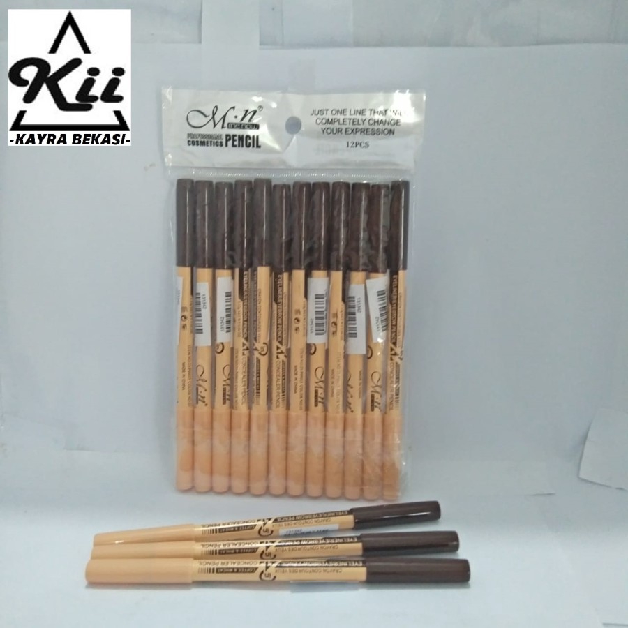 Menow Pensil Alis Brown 2in1 - Pencil Alis EyeLiner Eyebrow - Kosmetik