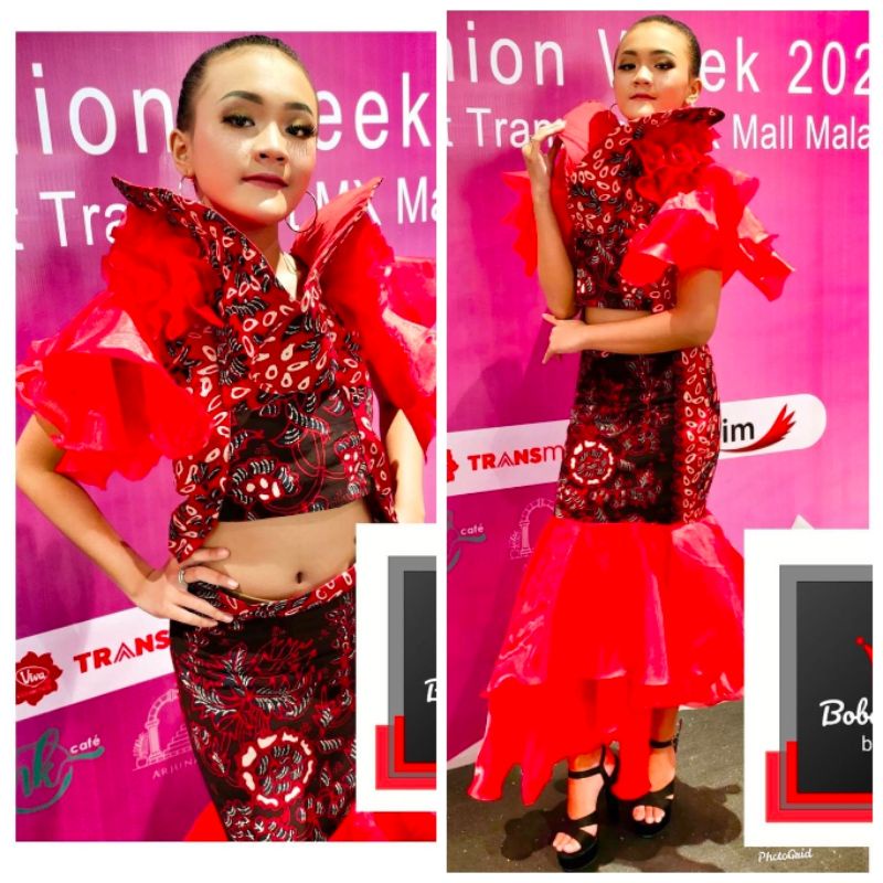 Batik pesta anak/batik anak/baju fashion show