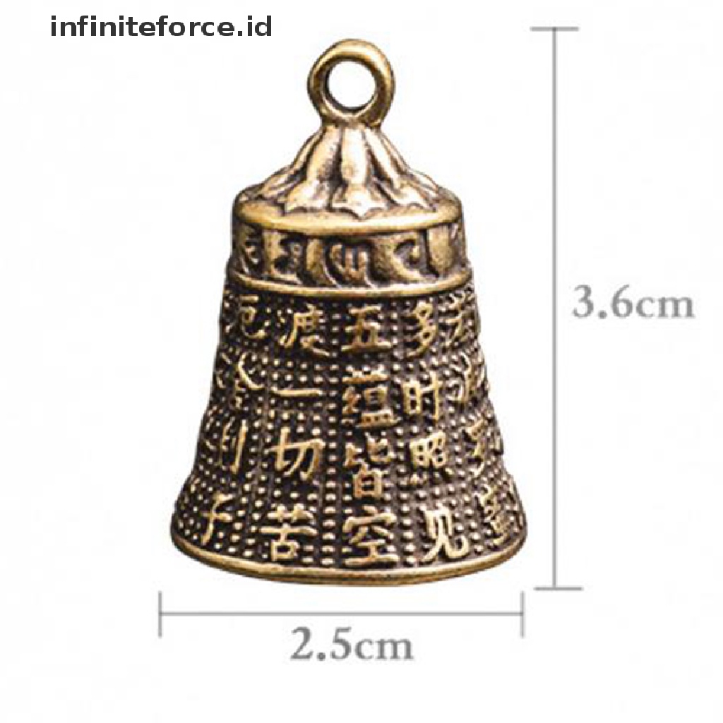 Lonceng Buddha Mini Bahan Tembaga Kuningan