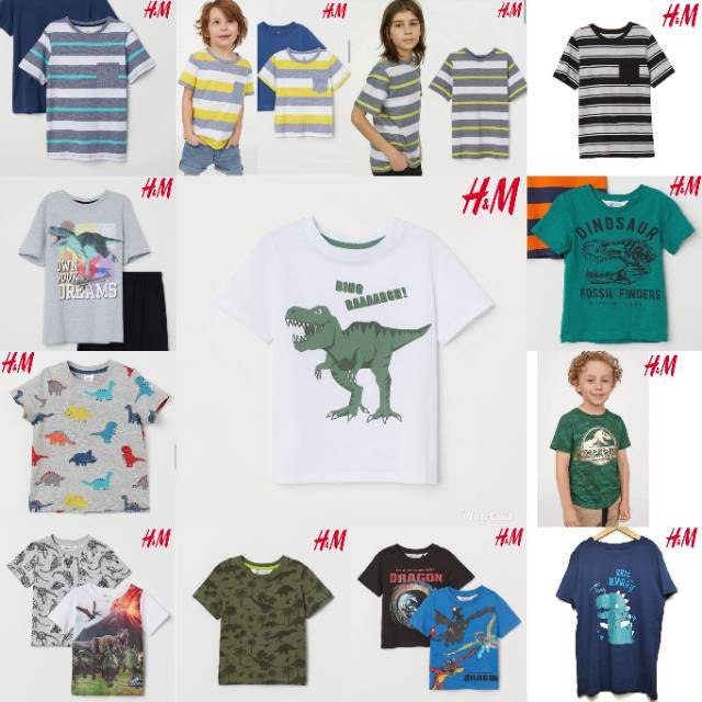 H M  kaos  anak  laki laki lengan pendek Shopee Indonesia