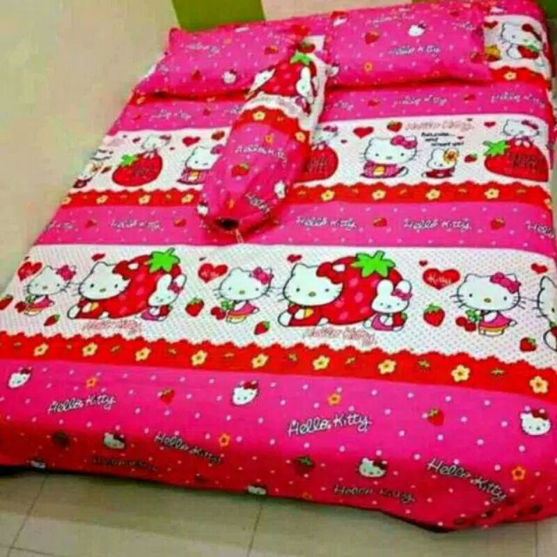 sprei karakter hello kitty