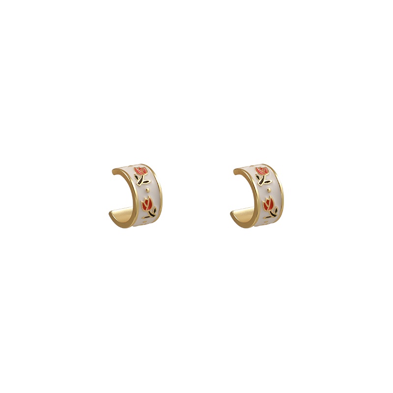 Anting Bentuk Tulip Gaya Retro