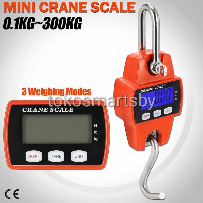 Timbangan Gantung 300 Kg / Mini Crane Scale 300 kg / Timbangan Digital Gantung 300 kg