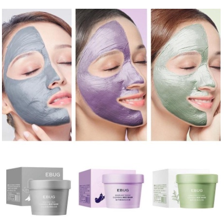 EBUG CLEANSING MUD MASK MASKER WAJAH IMPORT