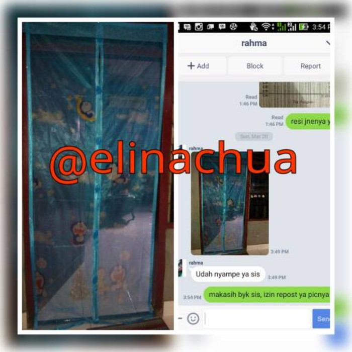 tirai magnet anti nyamuk doraemon / tirai magnet doraemon murah