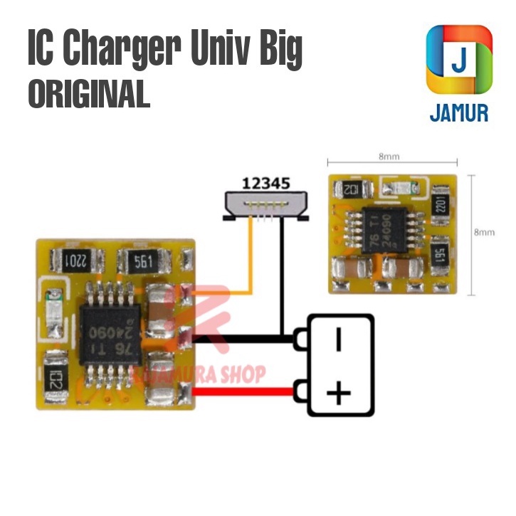 IC CAS EASY UNIVERSAL BIG IC CHIP CHARGER ORIGINAL