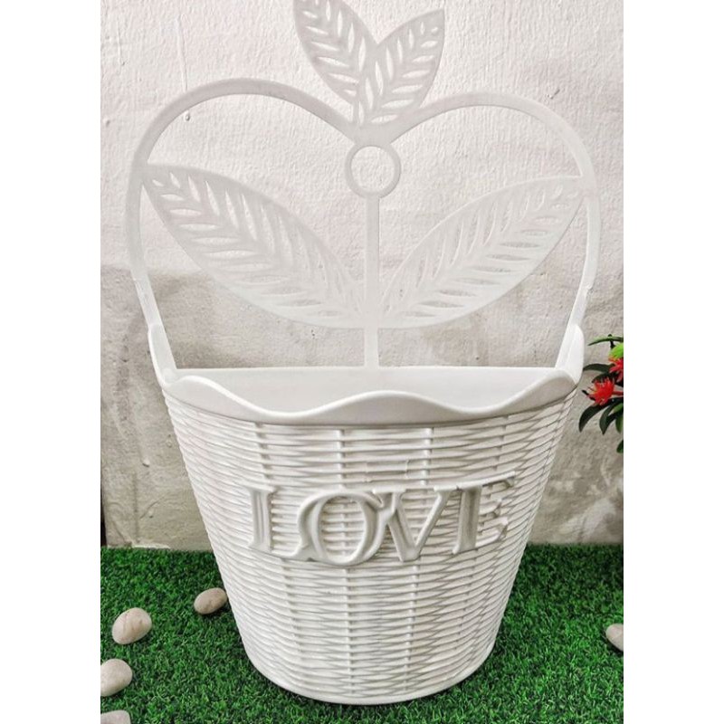 pot bunga dinding hiasan ruang tamu dan kantor 30x19