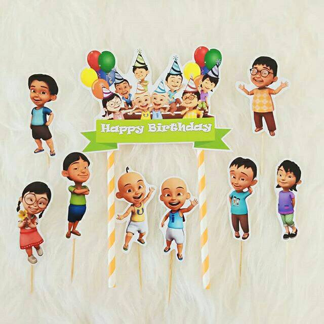Jual Topper upin ipin topper ulang tahun topper puding topper kue