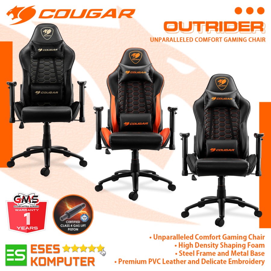 COUGAR OUTRIDER Unparalleled-Comfort Gaming Chair | Kursi Gaming