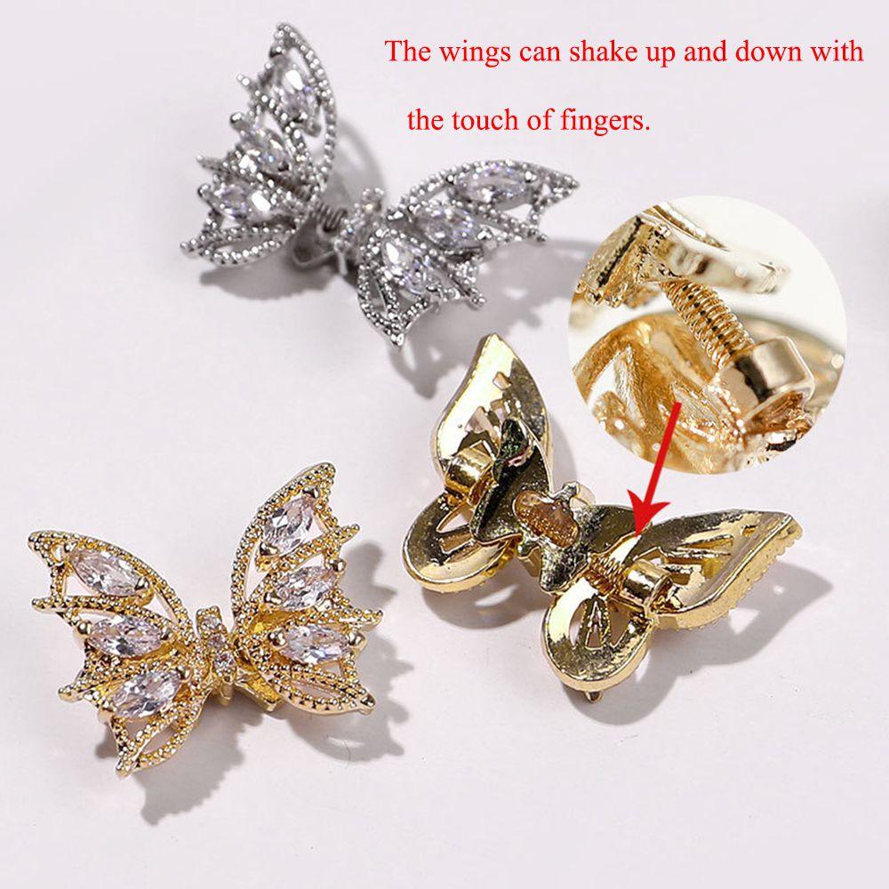 PINEAPPLE Nail Rhinestones DIY Manicure Gold/Silver Alloy Luxury Crystal