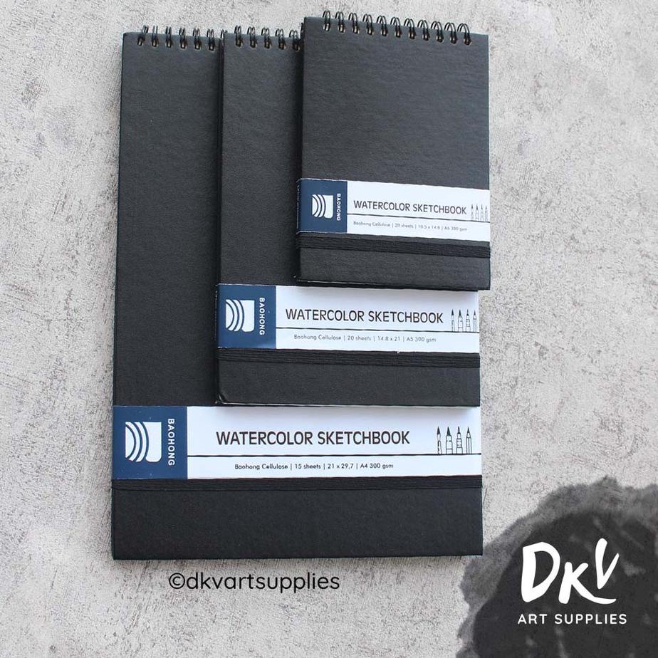 

Hot Sale Watercolor Sketchbook Baohong Cellulose 300gsm A6 / A5 / A4 ~
