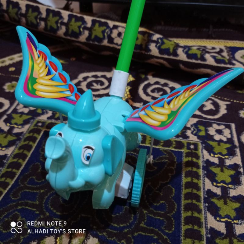 mainan murah gajah dorong