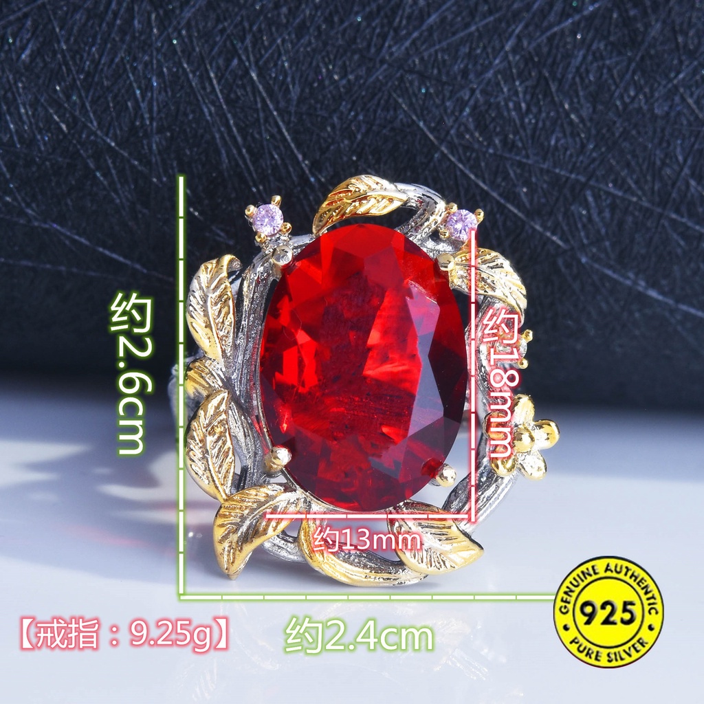 Cincin Open Ring Dengan Batu Permata Warna Warni Untuk Wanita