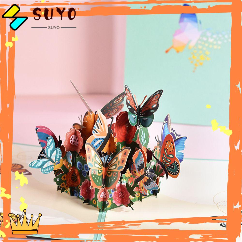 Suyo Kartu Ucapan Pop Up 3D Bentuk Lumba-Lumba / Alpaca Untuk Ulang Tahun / Baby Shower