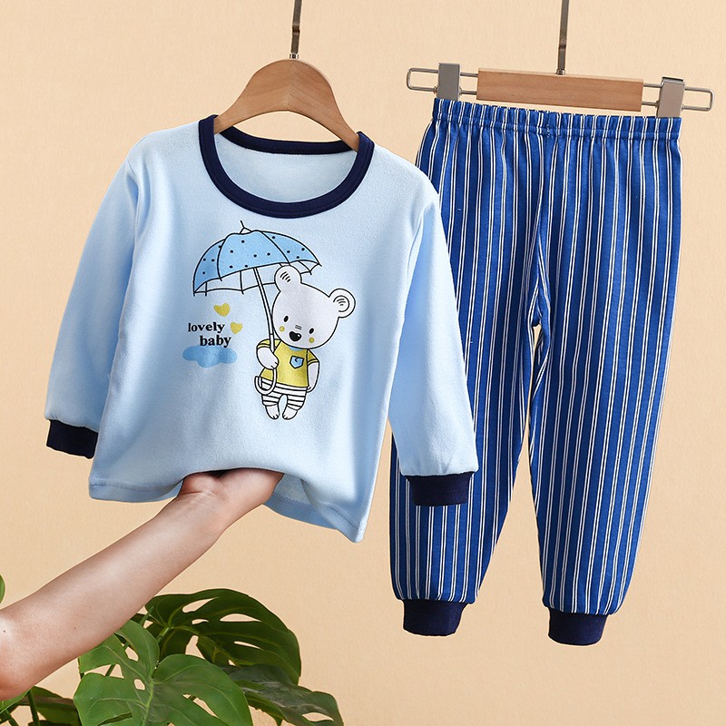 BABY STORE01 - BJD1 SETELAN ANAK 0-4 TAHUN PIJAMA ANAK BAJU ANAK BAJU PANJANG DAN CELANA PANJANG