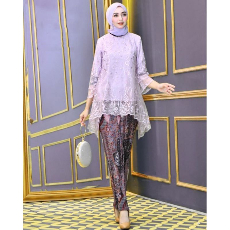 SET KEBAYA TULLE MUTIARA/SET KEBAYA RINJANI/SET KEBAYA MODERN/KEBAYA KONDANGAN/KEBAYA WISUDA