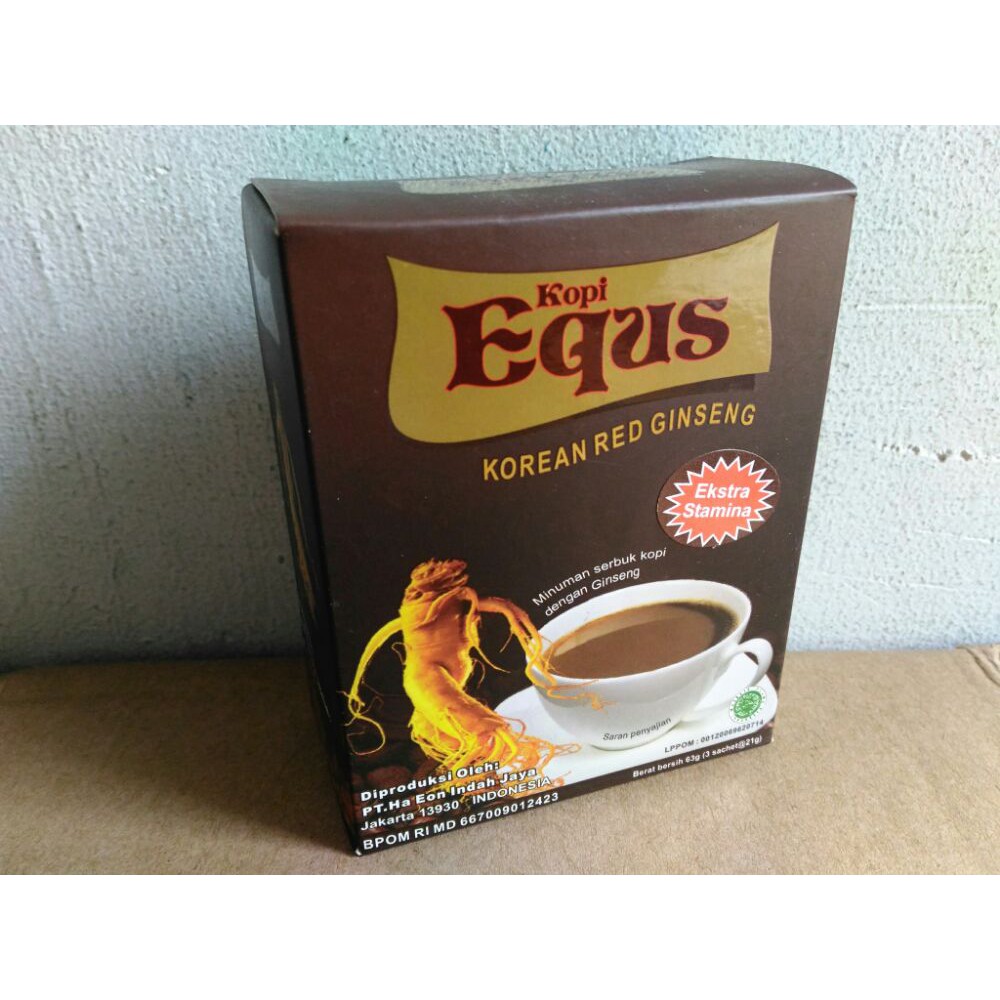 

Kopi Equs Extra Stamina Plus Korean Red Ginseng