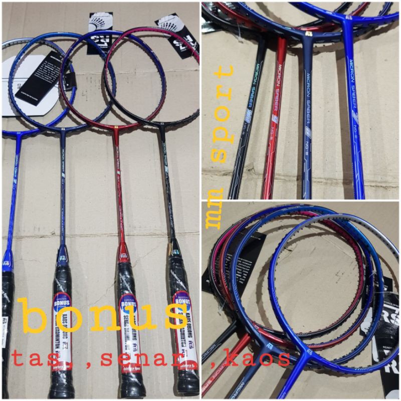 raket badminton rs micron saber 7 8 9 10 NG-lll original