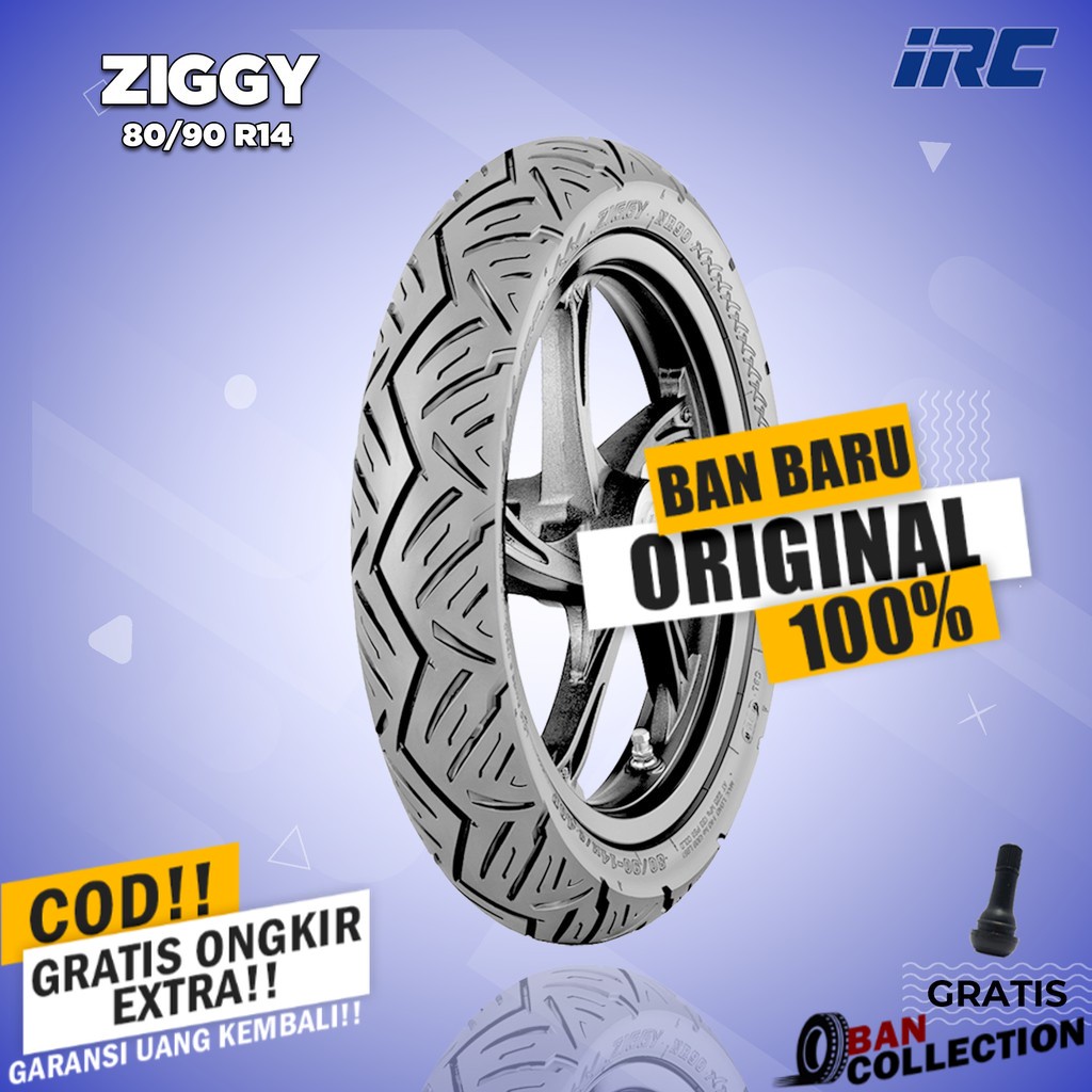 Ban Motor Matic // IRC NR90 ZIGGY 80/90 Ring 14 Tubeless ban motor matic tubles ring 14 ban motor be