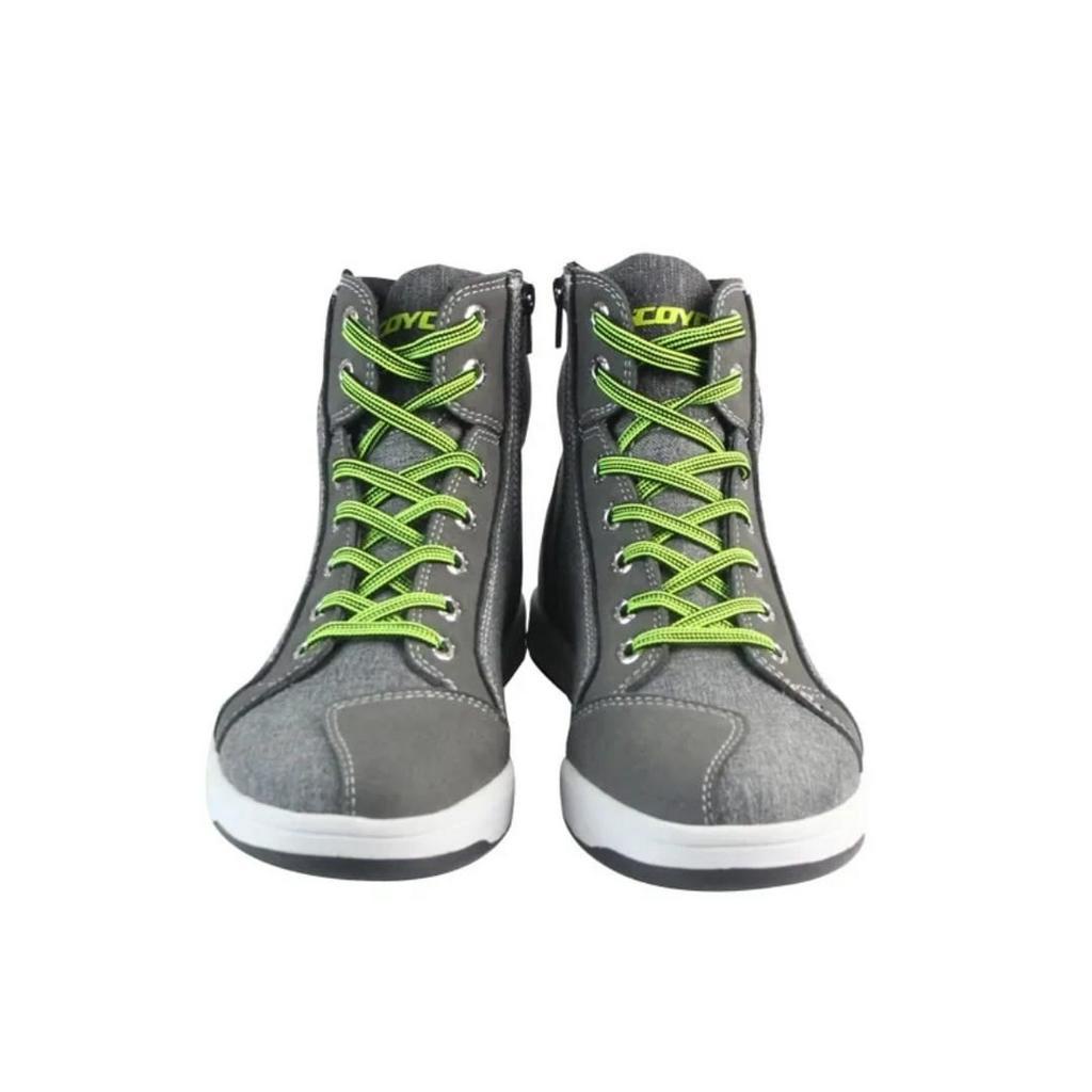 Scoyco Motorcycle Boots Shoes Casual Gray Sepatu riding Motor Mt016